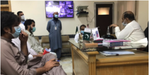 PAPO delegation met  MD Mardan Medical Complex on issue of O&P Jobs advertisement